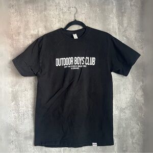 Black Outdoor Boys Club Graphic Tee Boys/Youth Medium
